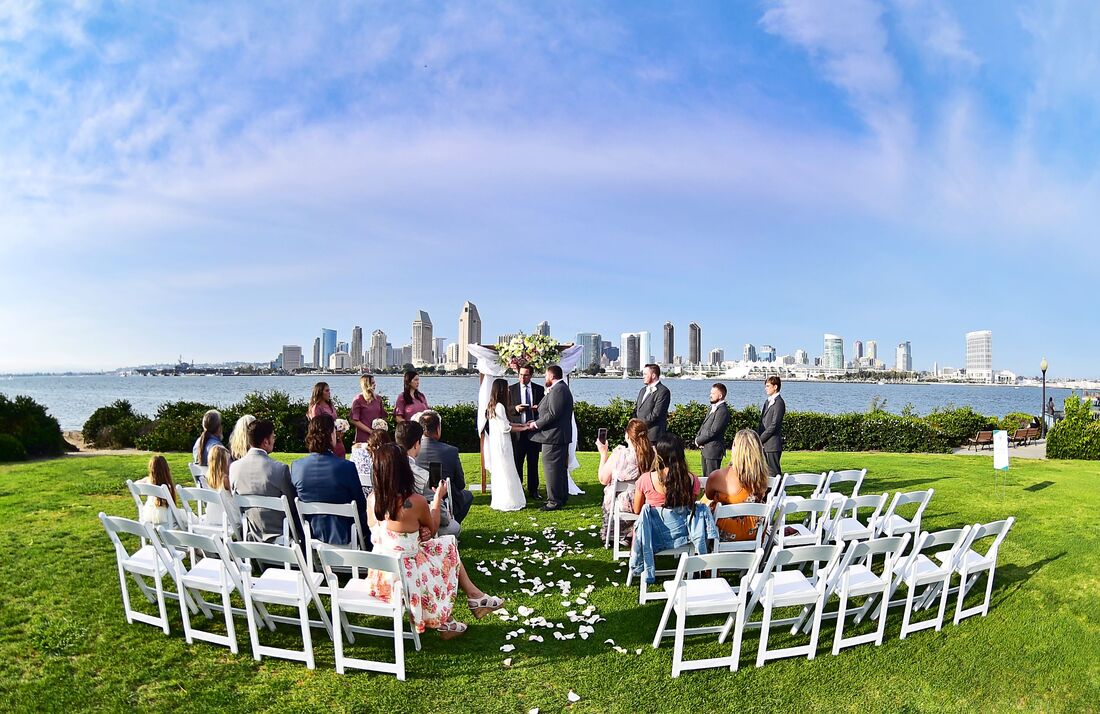 Centennial Park in Coronado is a great location for couple looking for small, coastal wedding venues.